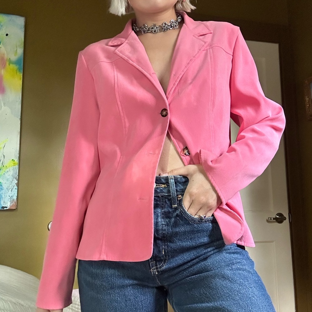 Vintage Pink Blazer Jacket